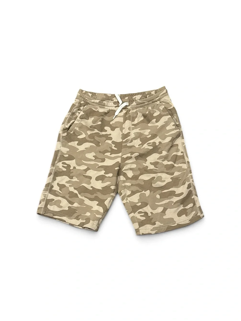 Old Navy Teen Camouflage Drawstring Stretch Shorts - Tan Camo New Size XXL 18